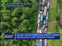 Jalan Lintas Sumatera Macet Parah Sepanjang 12 Km, Pemudik Pasrah