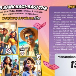 KB Bank Bagi-bagi THR Lewat Kompetisi Video di Media Sosial