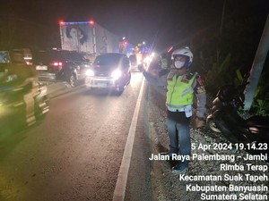 Arus Mudik di Jalinsum Palembang-Betung, Macet Mengular 20 Km