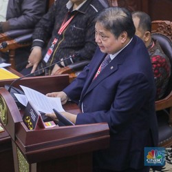 Tenang & Santai, Begini Isi Paparan Lengkap Airlangga di MK