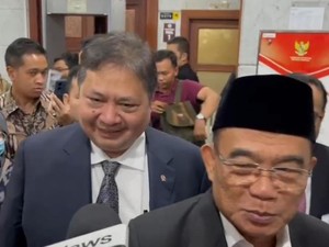Muhadjir-Airlangga Tersenyum usai Sidang MK: Lancar dan Sudah Jelas