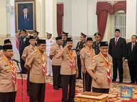 Jokowi Lantik Budi Waseso Jadi Ketua Kwarnas Pramuka 2023-2028