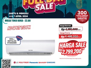 Serbu! AC 1/2 PK di Transmart Full Day Sale Ada Potongan Hampir Rp 1,5 Juta