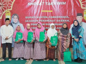 Tarling di Masjid Quwwatul Islam, Bupati Klaten Beri Santunan-Sembako