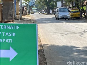 Pemudik Mulai Lintasi Jalur Alternatif Cijapati, Petugas Siapkan Pengamanan