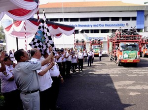 Ratusan Motor Pemudik Gratis Pemprov Jatim Diberangkatkan ke Daerah Tujuan