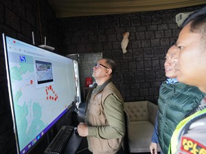 Pj Wali Kota Batu Beri Semangat Petugas Pos Pengamanan Libur Lebaran