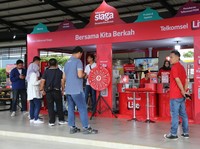Potret Posko Siaga Telkomsel di Jalur Mudik Lebaran 2024