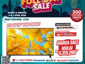 TV LED 50 UHD di Transmart Full Day Sale Hari Ini Diskon Rp 1,7 Juta