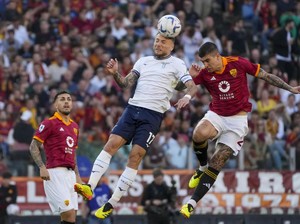 AS Roma Vs Lazio: Gol Gianluca Mancini Menangkan I Lupi
