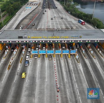 Penampakan GT Cikampek Utama Terapkan Sistem One Way, Lancar Jaya!
