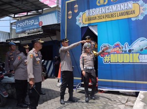 Kapolres Lamongan Cek Pos Pam dan Pos Yan Pastikan Kesiapan Personel