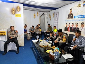 Polisi di Ngawi Doa Bersama Berharap Tak Terjadi Kecelakaan Pemudik