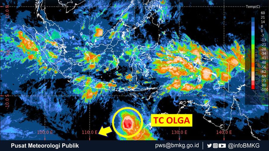 Badai Siklon Tropis Olga (BMKG)