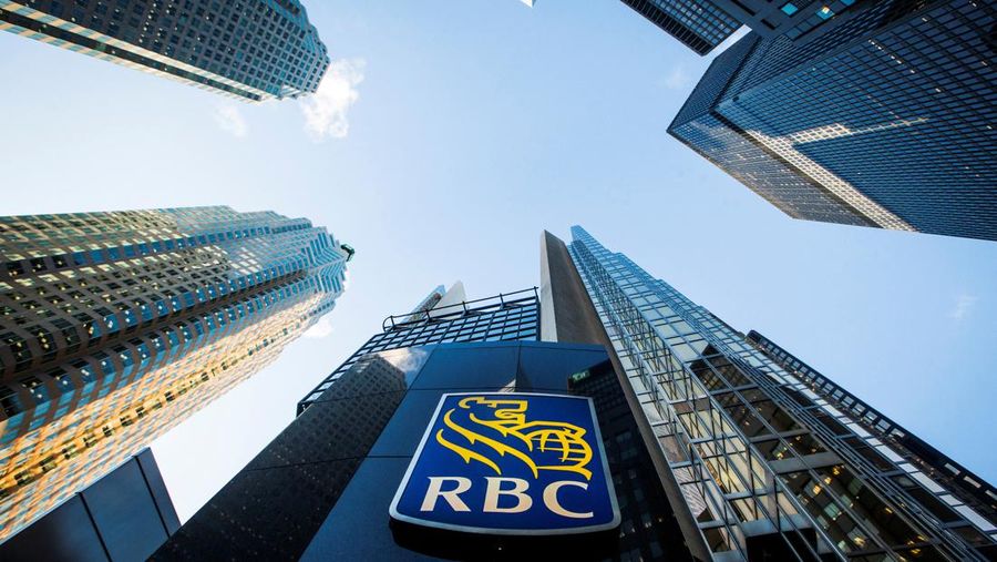 FILE PHOTO: A Royal Bank of Canada (RBC) logo is seen on Bay Street in the heart of the financial district in Toronto, January 22, 2015. REUTERS/Mark Blinch/File Photo