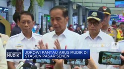 Video: Jokowi Pantau Arus Mudik di Stasiun Pasar Senen