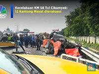 Kecelakaan KM 58 Tol Cikampek: 12 Kantong Mayat dievakuasi