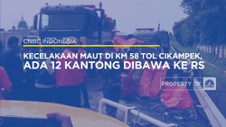 Kecelakaan Maut di KM 58 Tol Cikampek, Ada 12 Kantong Dibawa Ke RS