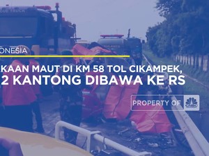 Kecelakaan Maut di KM 58 Tol Cikampek, Ada 12 Kantong Dibawa Ke RS