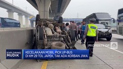 Contraflow Ditiadakan, Arus Mudik Tol Japek Ramai Lancar