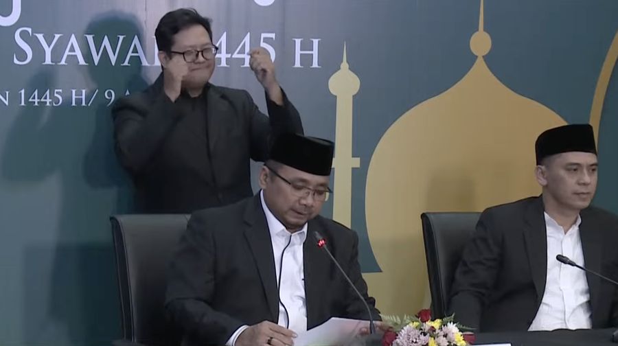 Pengumuman Hasil Sidang Isbat Penetapan Idulfitri 1 Syawal 1445 H