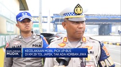 Kecelakaan Mobil Pick Up-Bus di KM 29 Tol Japek, Tak Ada Korban Jiwa