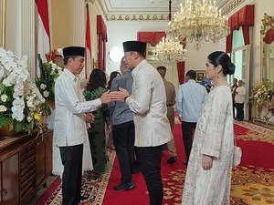 AHY Sampaikan Salam Hormat SBY ke Jokowi Saat Open House Istana