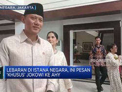 Lebaran di Istana Negara, Ini Pesan 'Khusus' Jokowi ke AHY