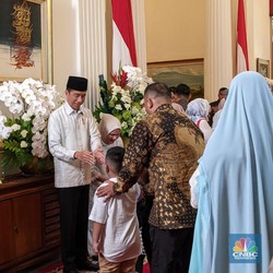 Open House Terakhir Jokowi di Istana Negara, Para Menteri Berkumpul