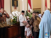 Open House Terakhir Jokowi di Istana Negara, Para Menteri Berkumpul