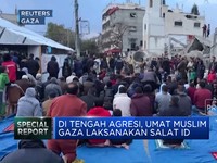 Video: Muslim Palestina di Gaza Laksanakan Salat ID di Tengah Agresi
