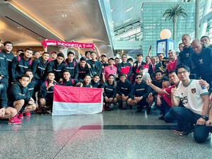 Timnas Indonesia U-23 Disambut Meriah di Qatar, Netizen Pesan...
