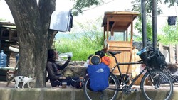 Melihat Perjuangan Very Mudik Pakai Sepeda dari Tangsel ke Palembang