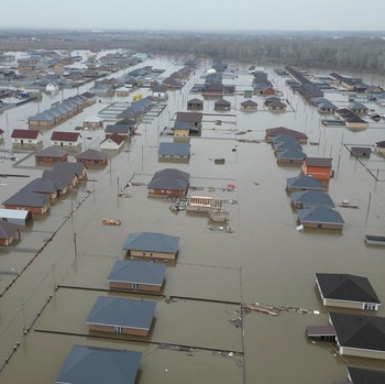 Salju Mencair, Penampakan Rusia Terendam Banjir Parah