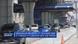 Video: Mudik Lebaran, Kendaraan Melintas GT Cikatama Naik Hingga 208%