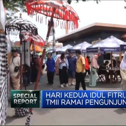 Video: TMII Ramai Pengunjung di Hari Kedua Lebaran