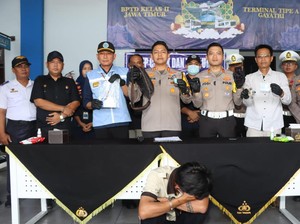 Sopir Bus Blitar-Lampung Positif Sabu Terjaring Ramp Check