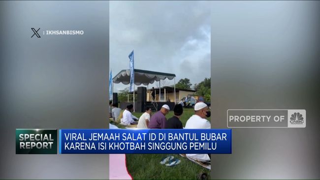Video: Viral! Jemaah Salat Id Bubar Karena Isi Khotbah Soal Pemilu