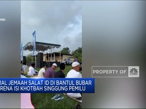 Video: Viral! Jemaah Salat Id Bubar Karena Isi Khotbah Soal Pemilu