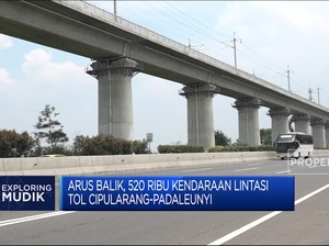 Arus Balik, 520 Ribu Kendaraan Lintasi Tol Cipularang-Padaleunyi