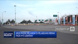 Arus Mudik Melandai Di Pelabuhan Merak Pada H+3 Lebaran