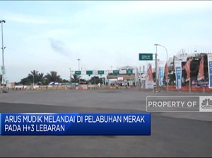 Arus Mudik Melandai Di Pelabuhan Merak Pada H+3 Lebaran