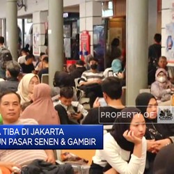 46 Ribu Warga Tiba di Jakarta Melalui Stasiun Pasar Senen & Gambir