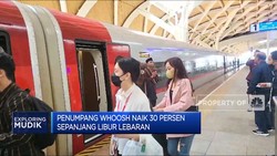 Penumpang Whoosh Naik 30% Sepanjang Libur Lebaran