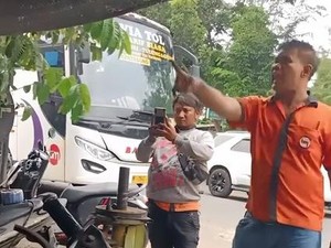 Ganjaran Sopir Bus Bagong Usai Sok Jago Adu Mulut dengan Warga di Kediri