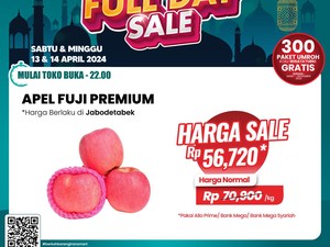Merapat ke Transmart Full Day Sale Sekarang! Apel Fuji Jadi Murah Meriah