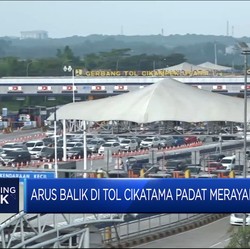 Arus Balik di Tol Cikatama Padat Merayap