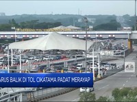 Arus Balik di Tol Cikatama Padat Merayap