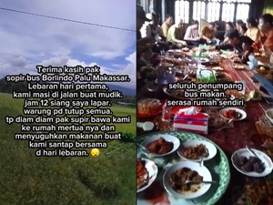 Di Perjalanan, Sopir Bus Ajak Penumpang Makan di Rumah Mertua saat Lebaran