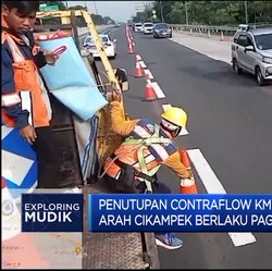 Penutupan Contraflow KM 70 - KM 47 Arah Cikampek Berlaku Pagi Ini